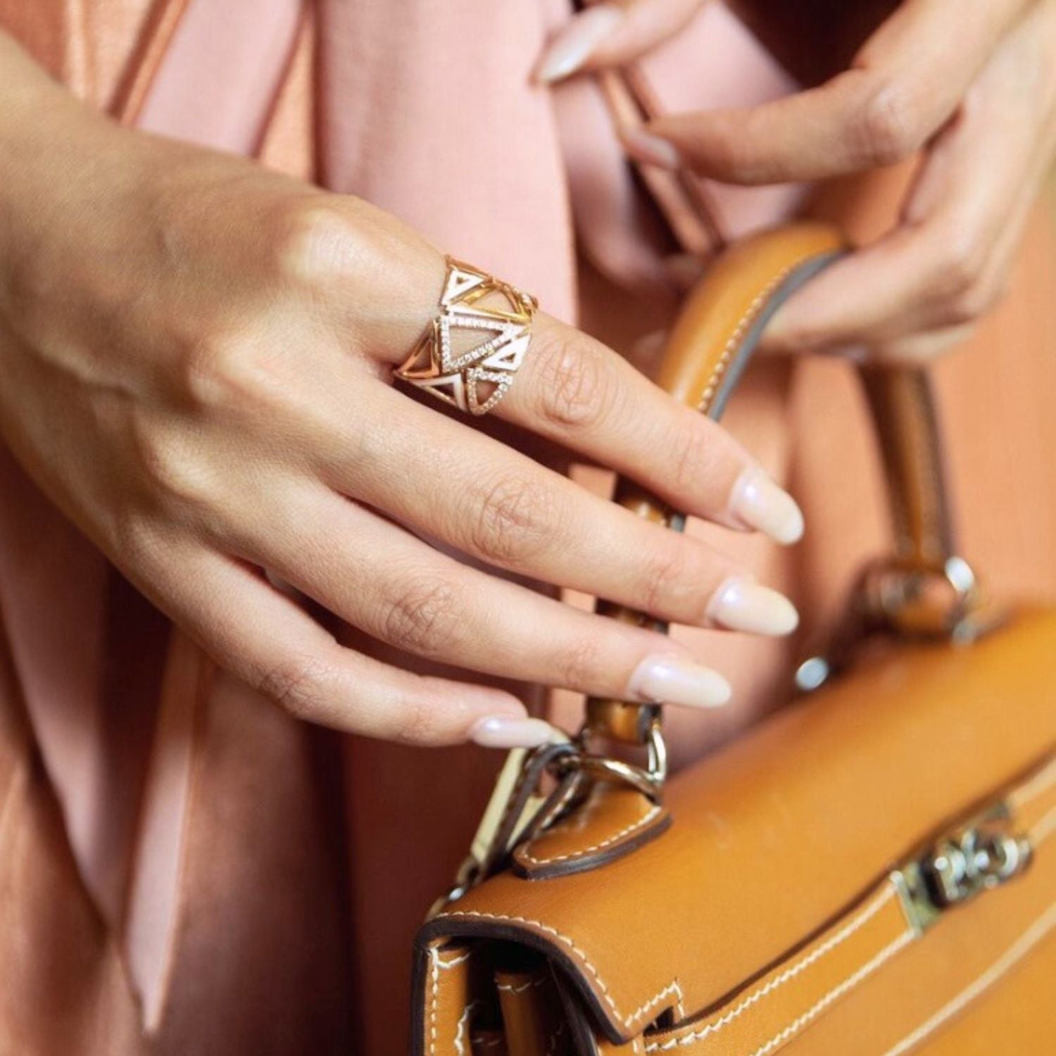 model wearing Trilliance ring