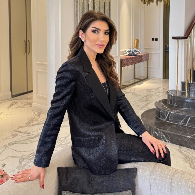 Josette Leon wearing handcrafted jewelry