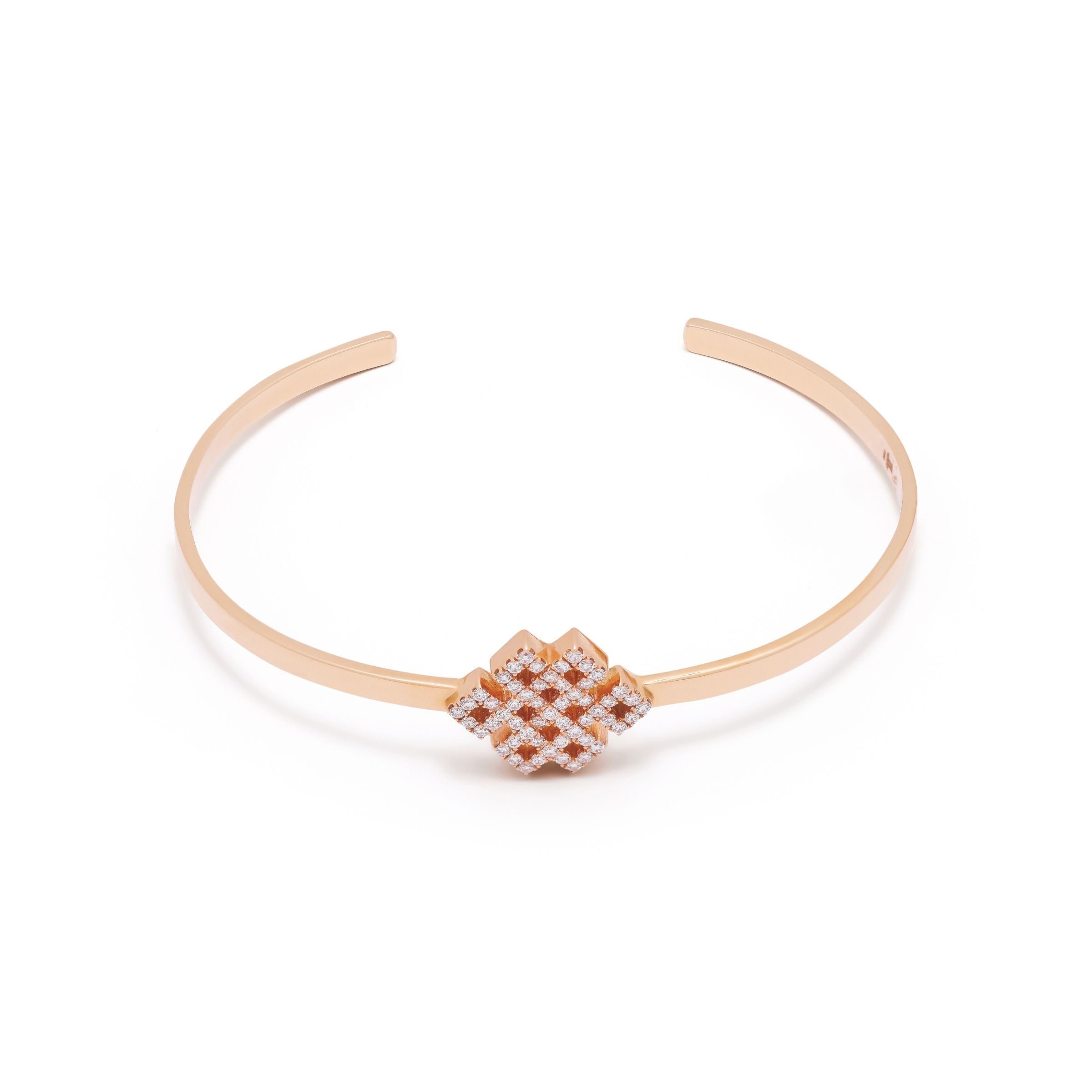 Power Knot Bangle in Rose Gold