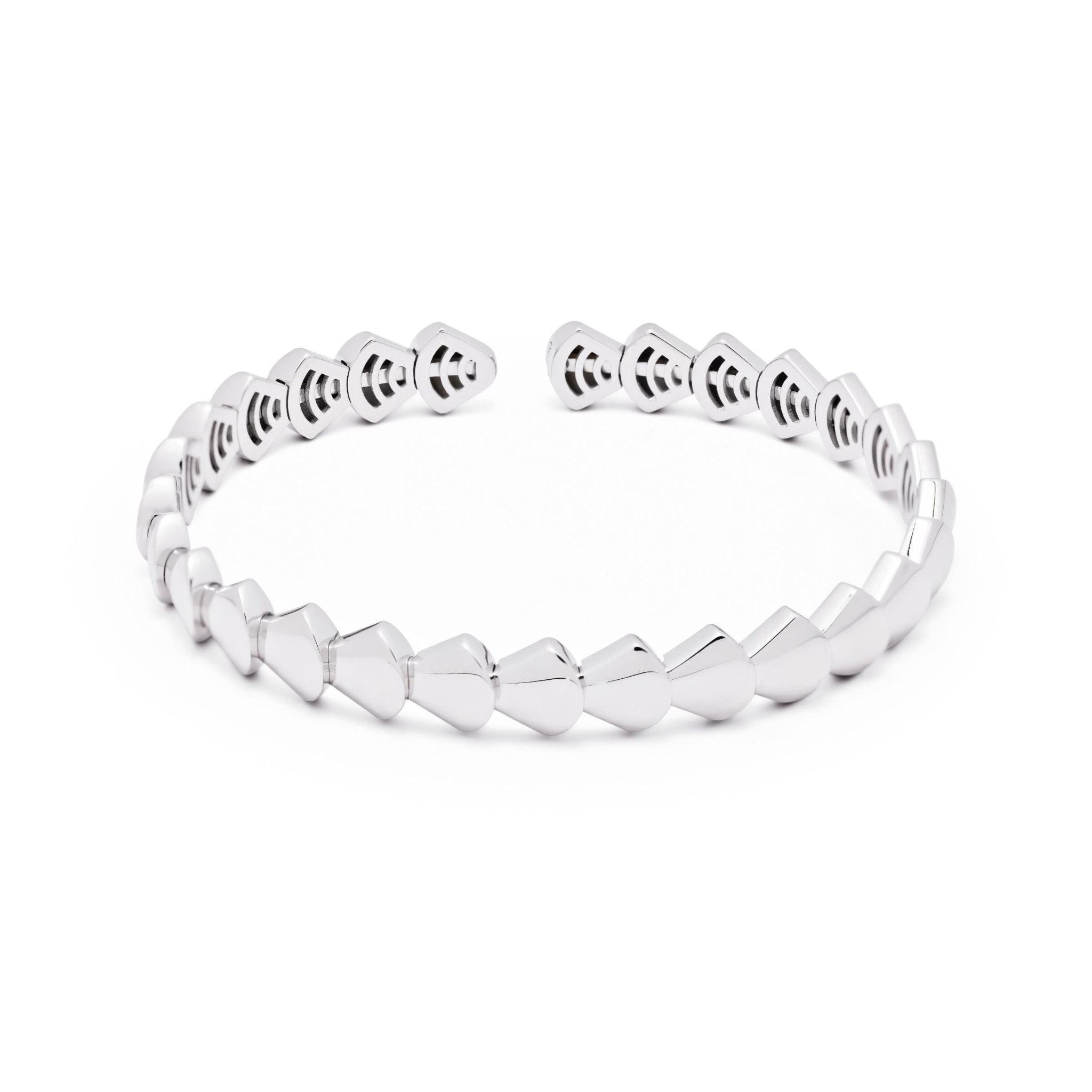 Reborn Plain Bangle-handcrafted jewelry in gold and diamonds-Josette Leon