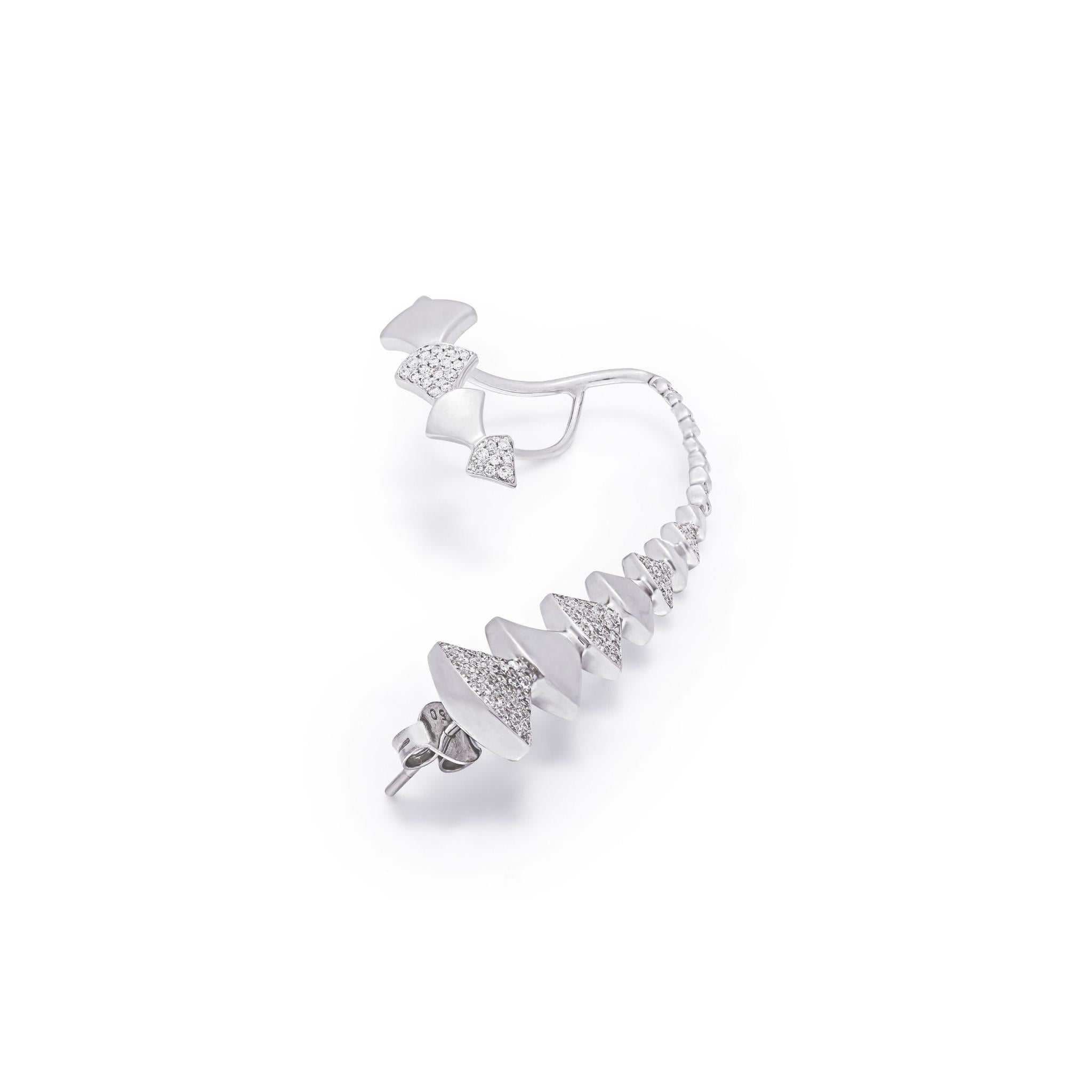 Reborn Big Ear Cuff-handcrafted jewelry in gold and diamonds-Josette Leon