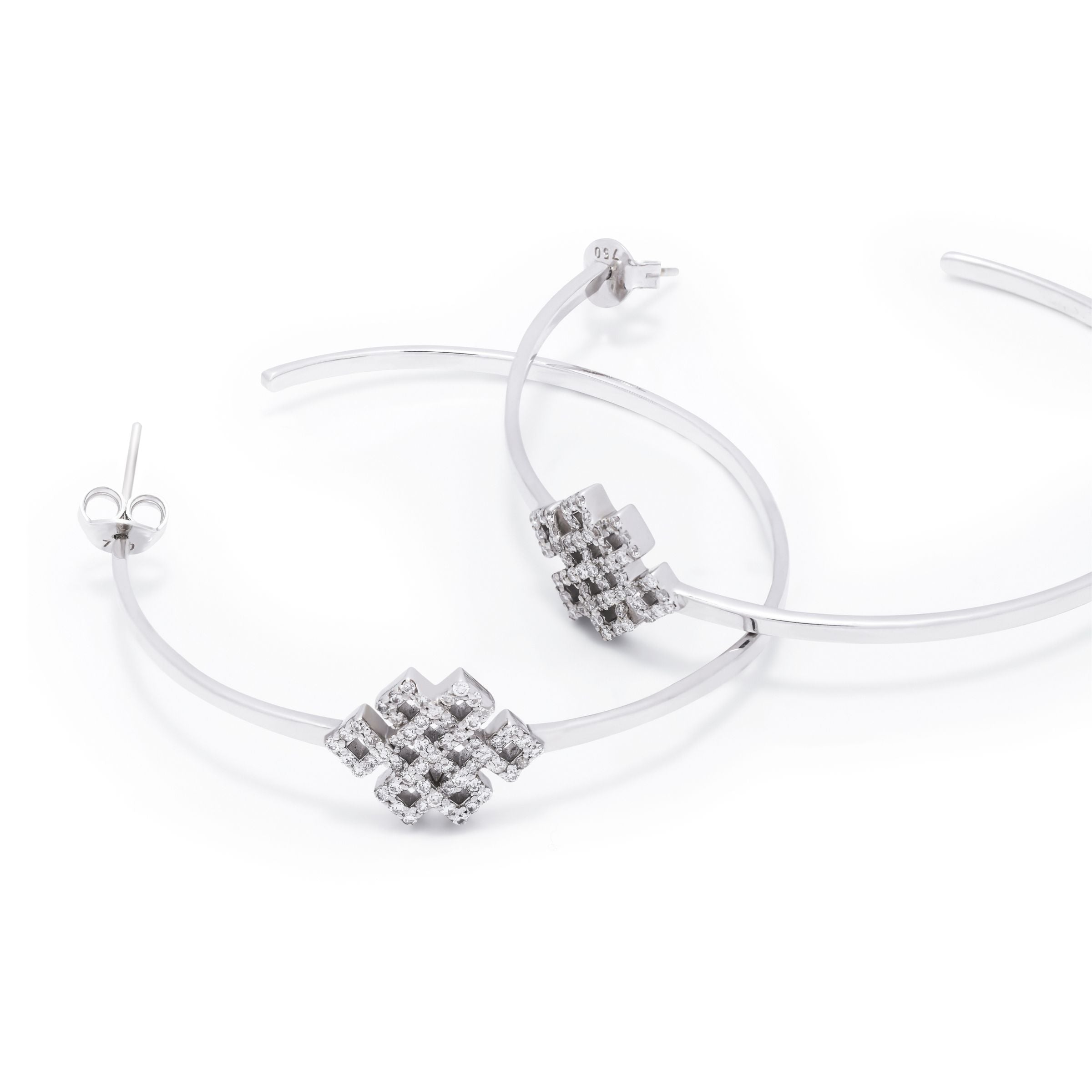 Power Knot Hoop Earrings