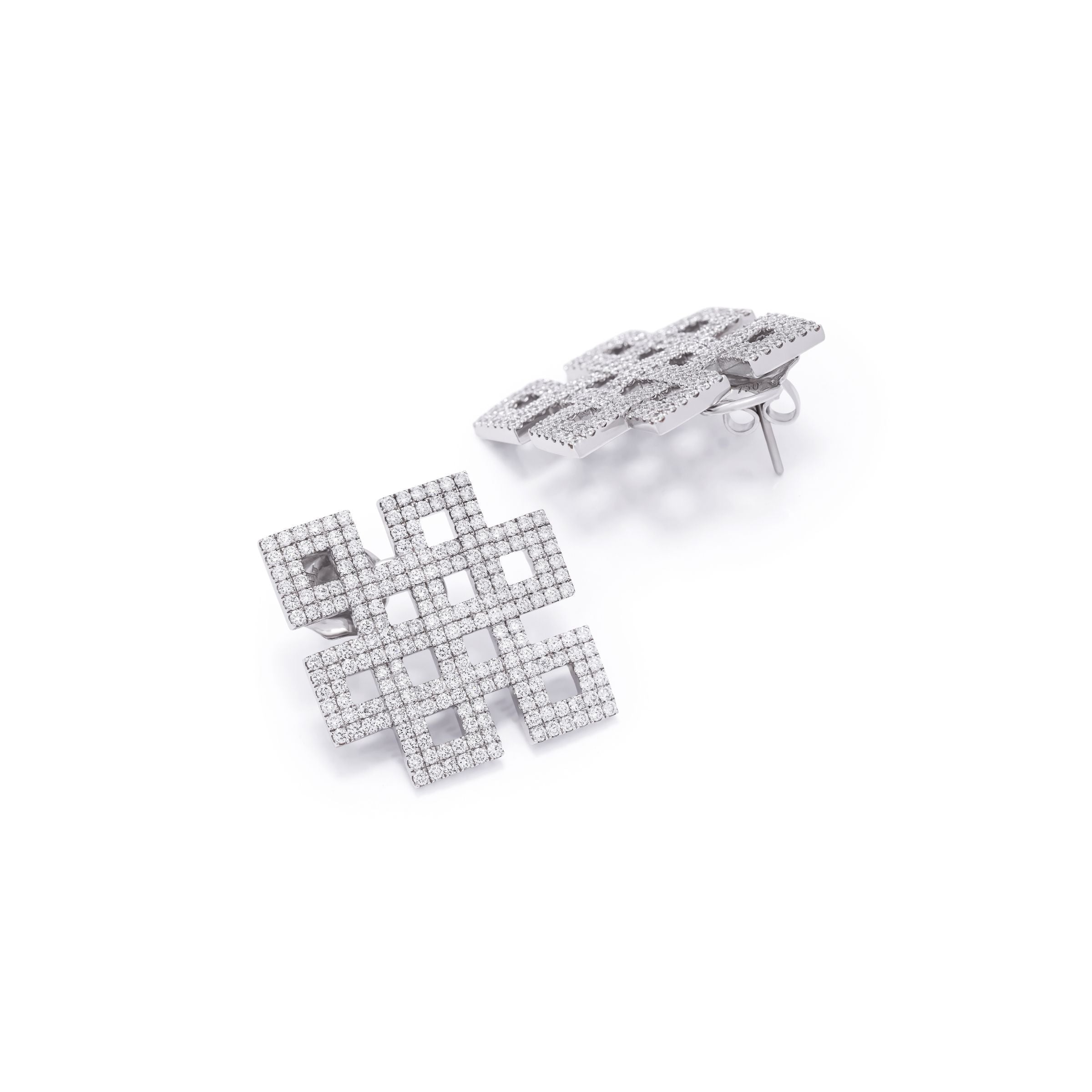 Power Knot Motif Earrings