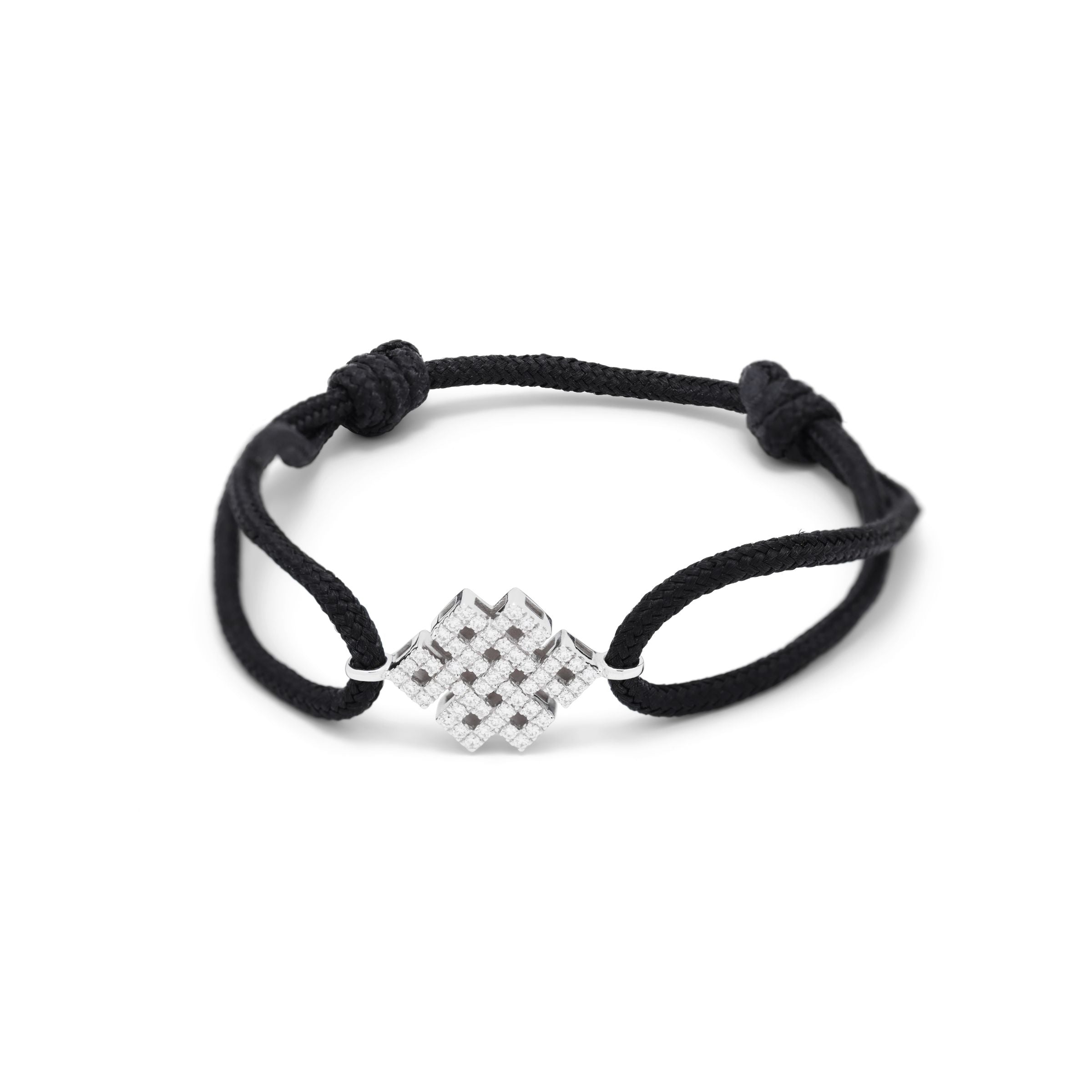 Power Knot Diamond Cord Bracelet