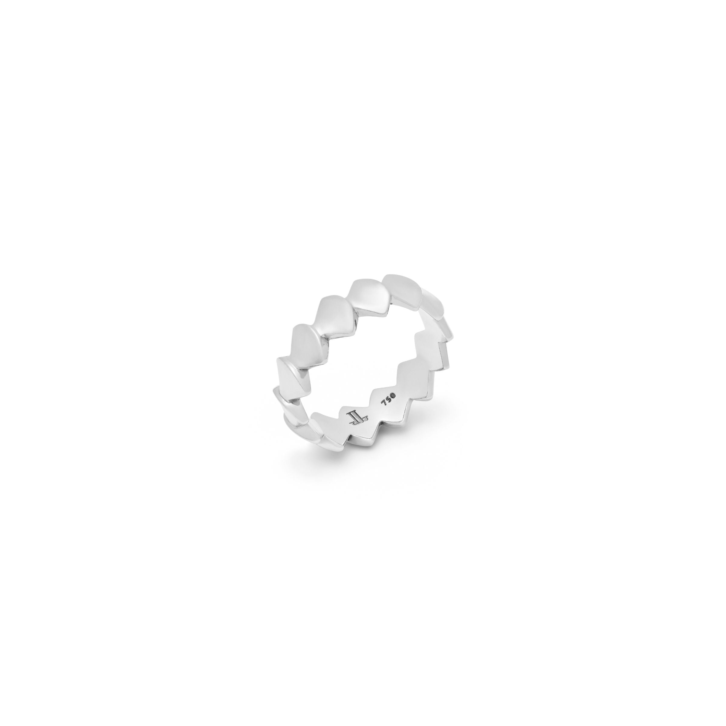 Reborn Plain Ring in White Gold