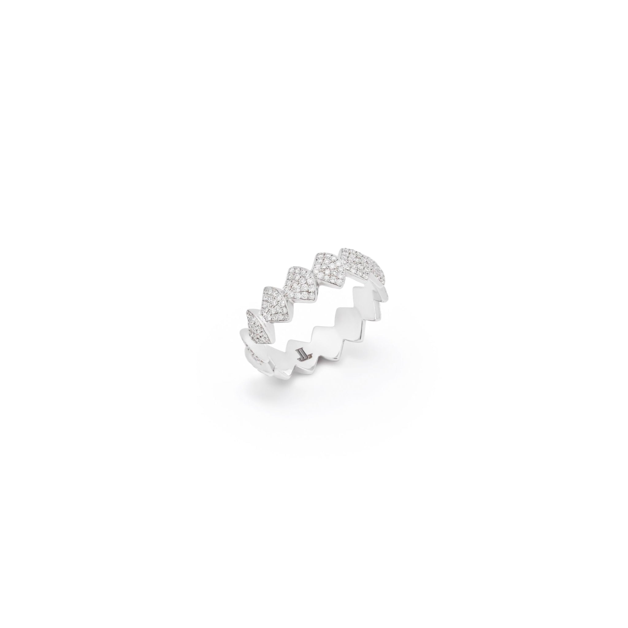 Reborn Full Diamond Ring-handcrafted jewelry in gold and diamonds-Josette Leon