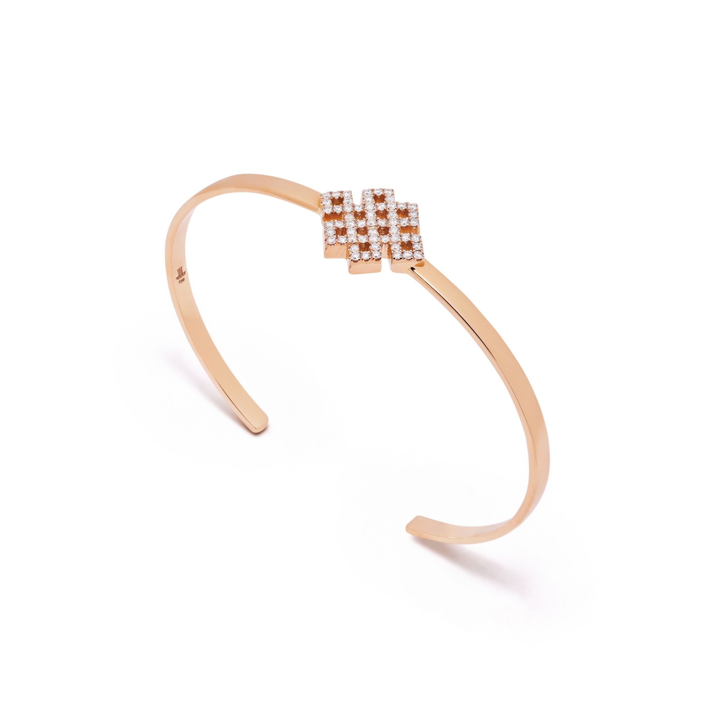 Power Knot Bangle in Rose Gold