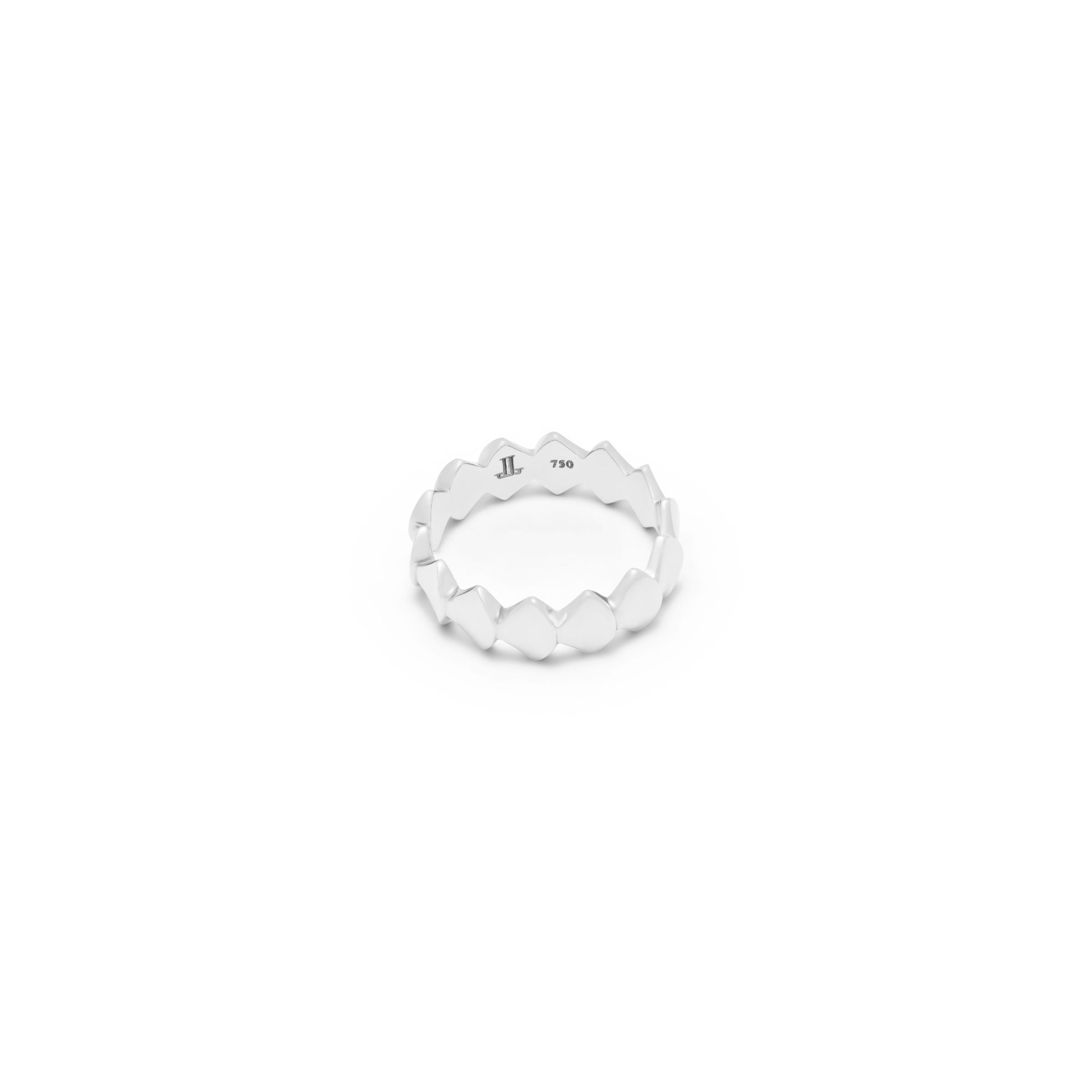 Reborn Plain Ring in White Gold